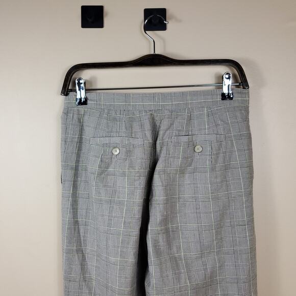 Vintage Talbots Grey Multi Plaid High Rise Trouser Size 4 - Picture 6 of 10